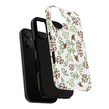 Red Green Watercolor Chriatmas Phone Case