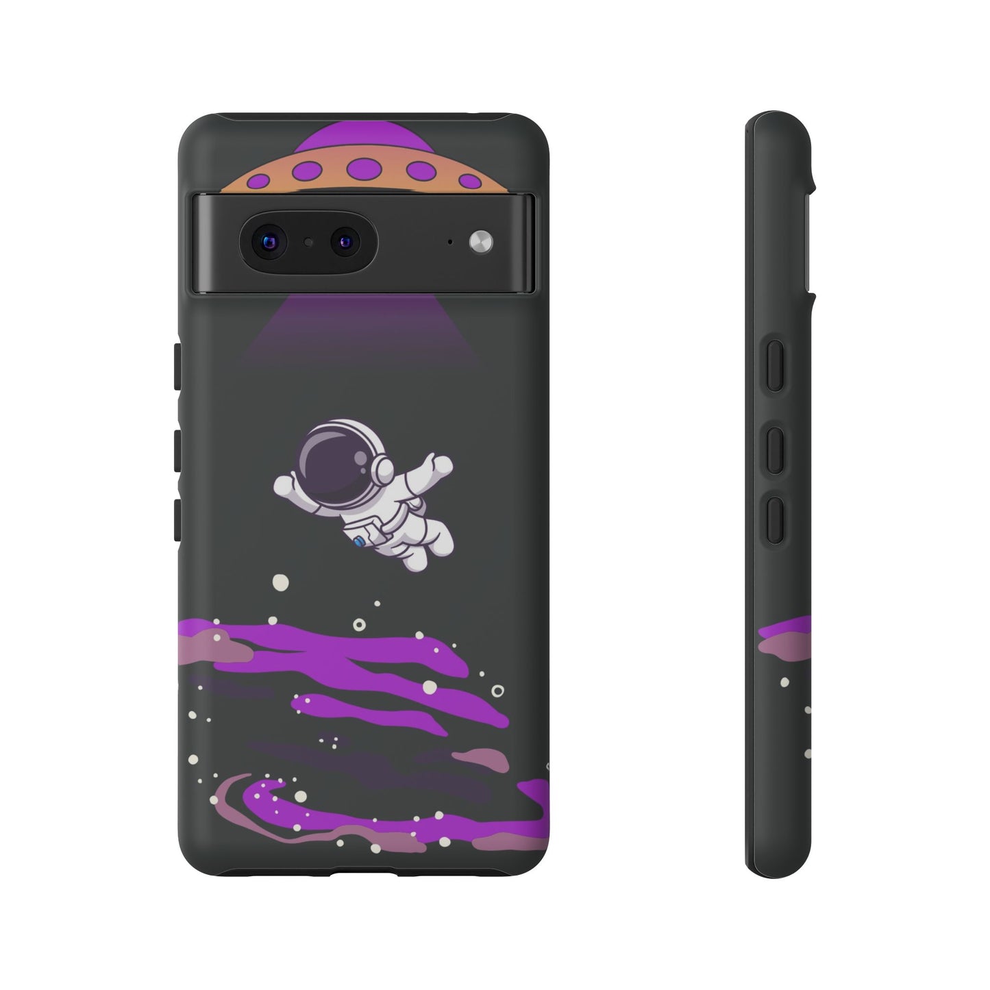 Black and Purple Minimalist Modern Space Phone Case