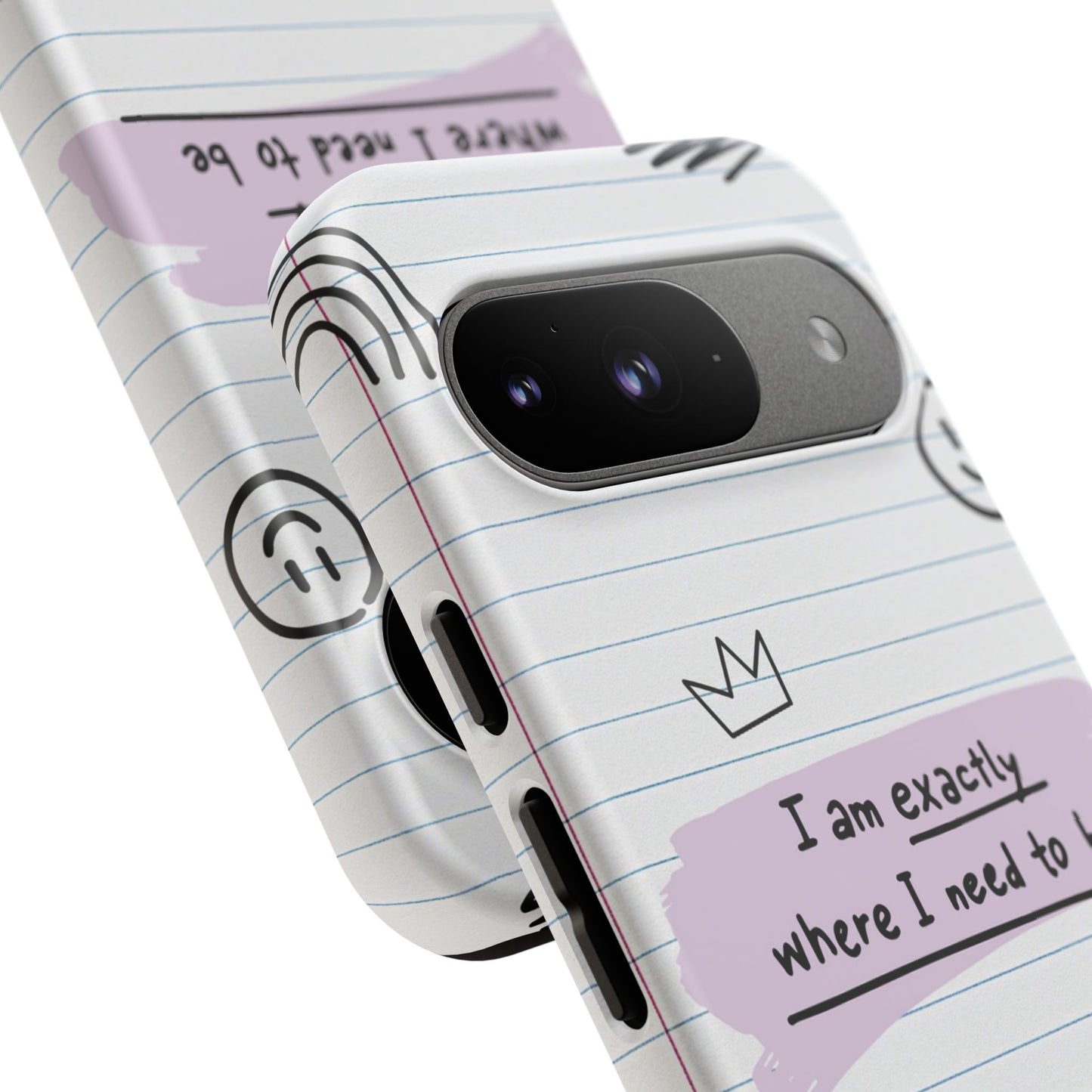 Self Affirmation Doodle Paper Phone Case