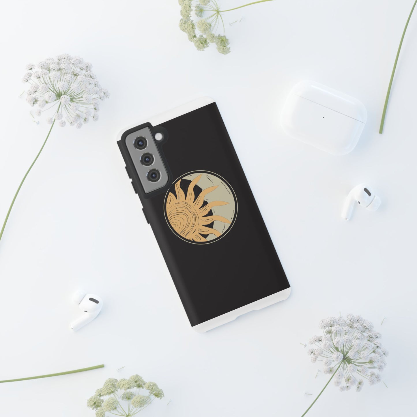 Beige and Blue Minimalist Simple Quotes Phone Case
