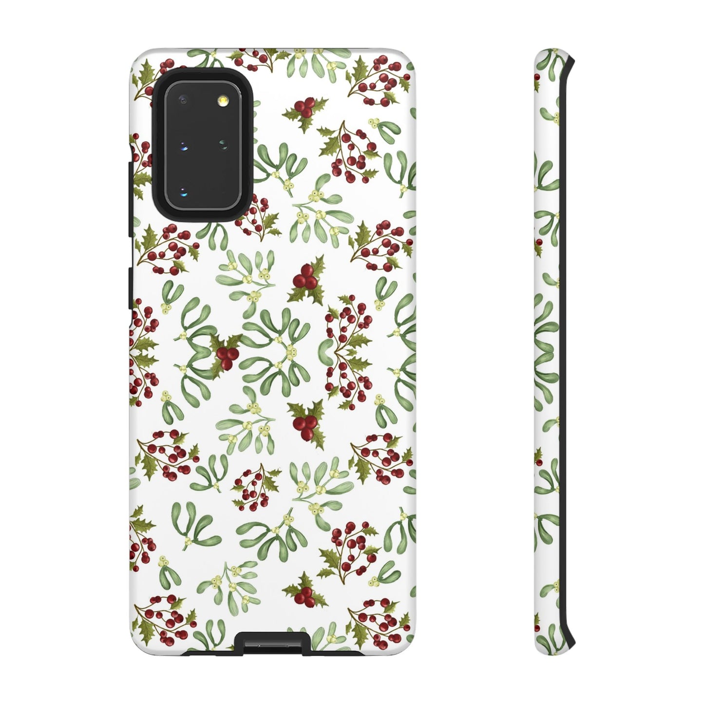 Red Green Watercolor Chriatmas Phone Case