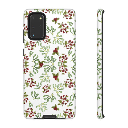 Red Green Watercolor Chriatmas Phone Case