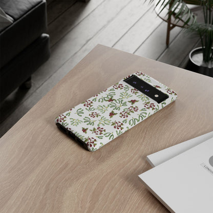 Red Green Watercolor Chriatmas Phone Case
