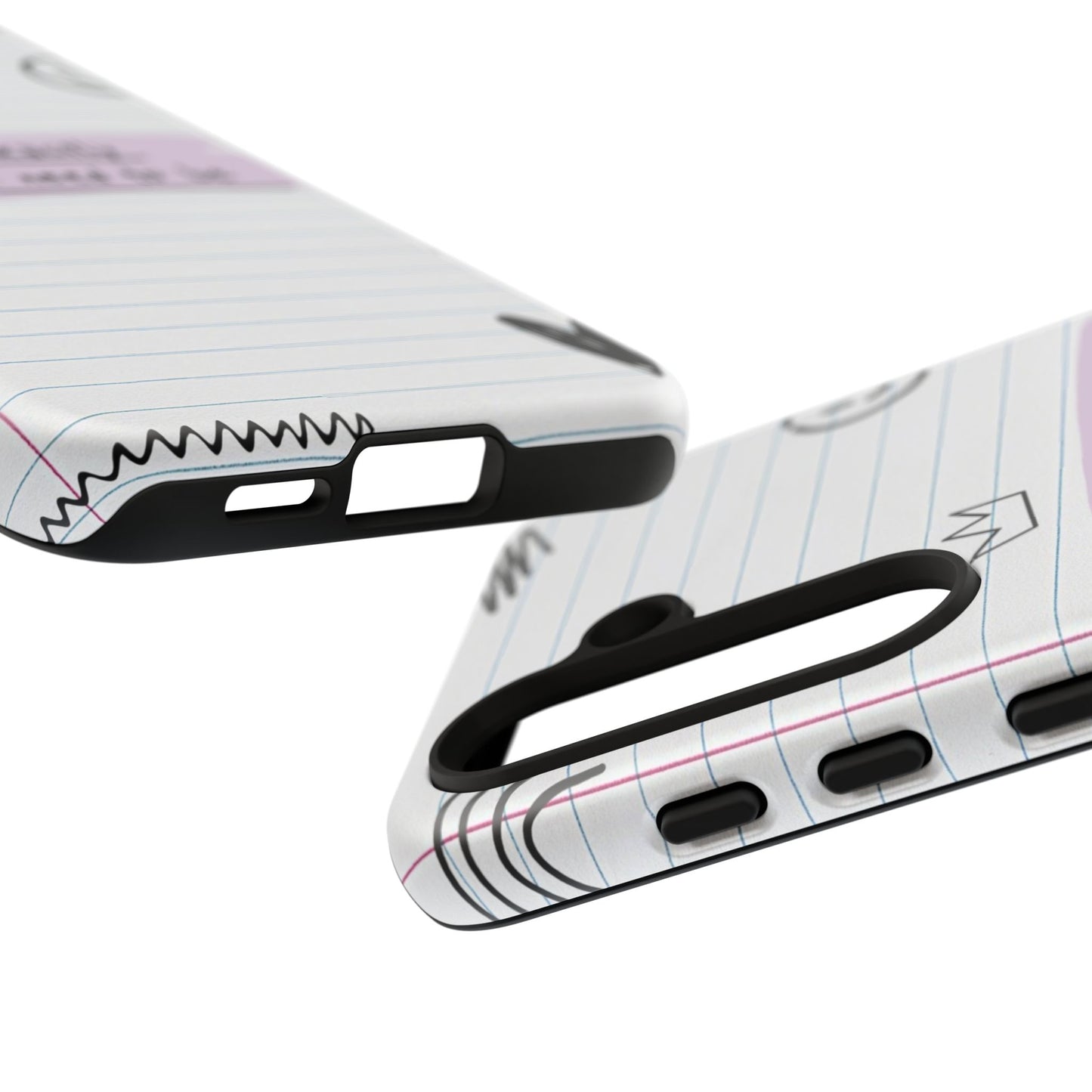 Self Affirmation Doodle Paper Phone Case