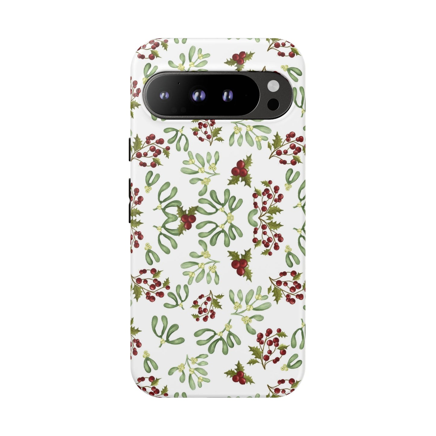 Red Green Watercolor Chriatmas Phone Case