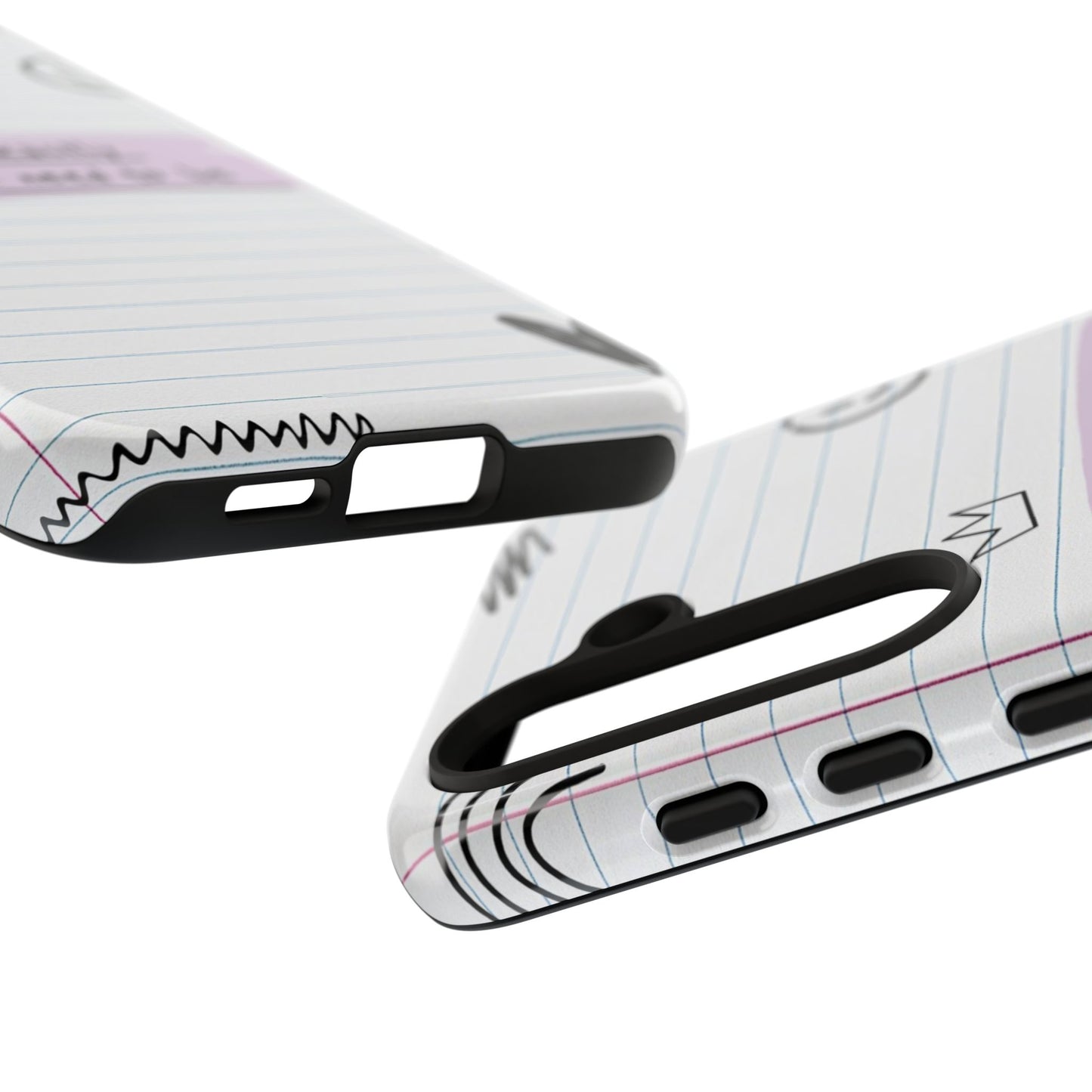 Self Affirmation Doodle Paper Phone Case