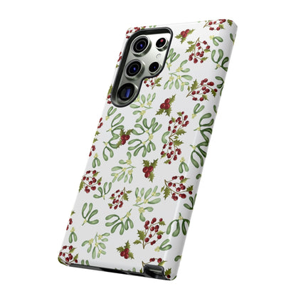 Red Green Watercolor Chriatmas Phone Case