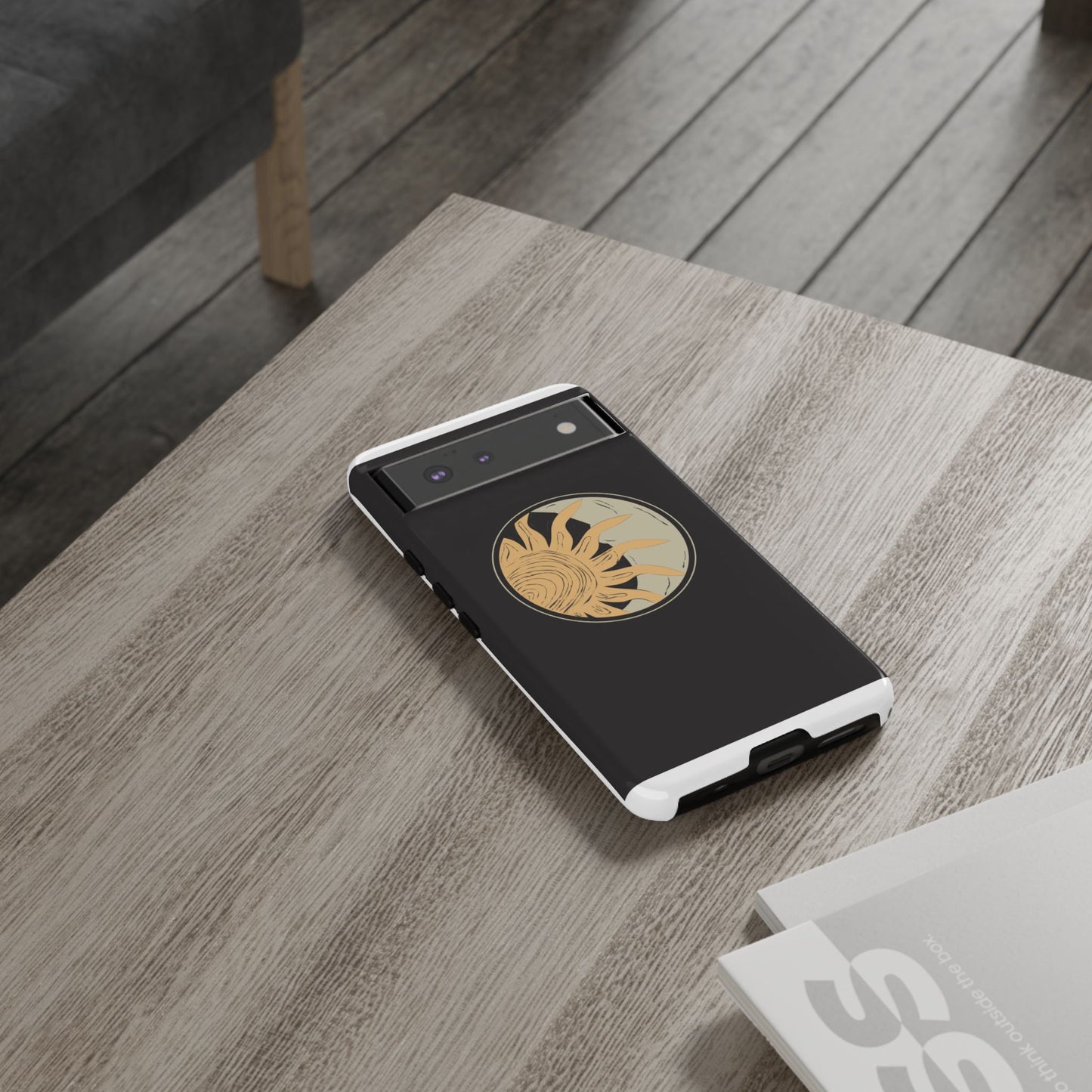 Beige and Blue Minimalist Simple Quotes Phone Case