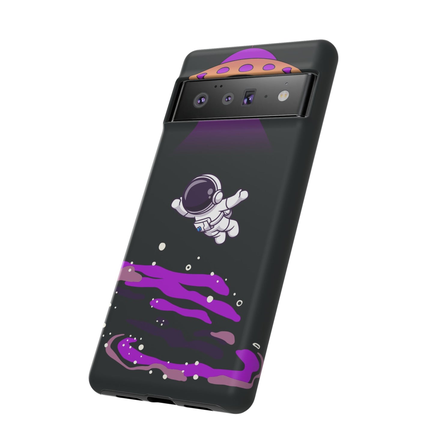 Black and Purple Minimalist Modern Space Phone Case