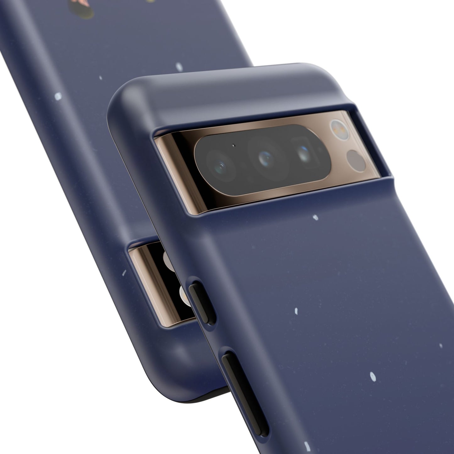 Blue Illustrated Couple and Night Sky Phone Case