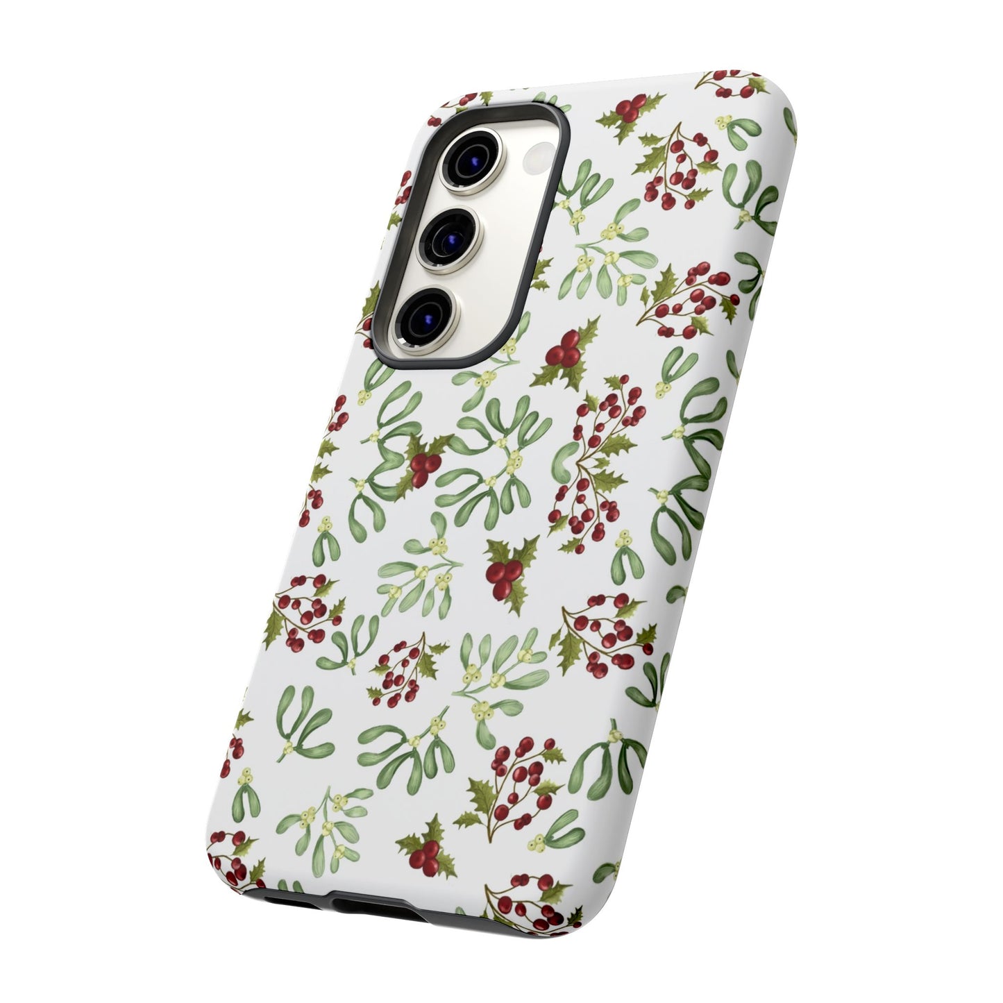 Red Green Watercolor Chriatmas Phone Case