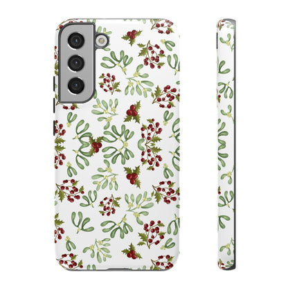 Red Green Watercolor Chriatmas Phone Case