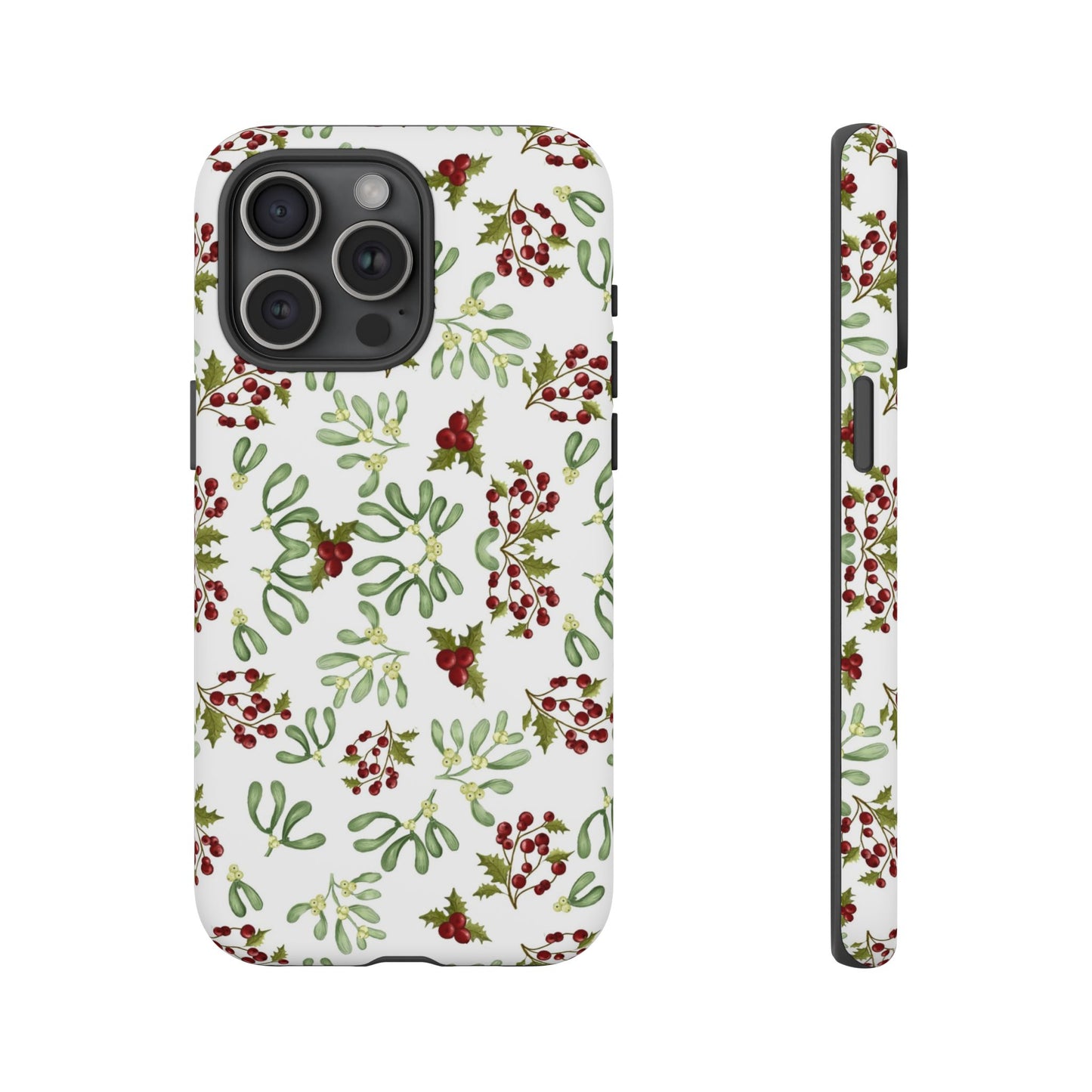Red Green Watercolor Chriatmas Phone Case