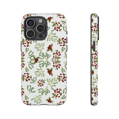Red Green Watercolor Chriatmas Phone Case