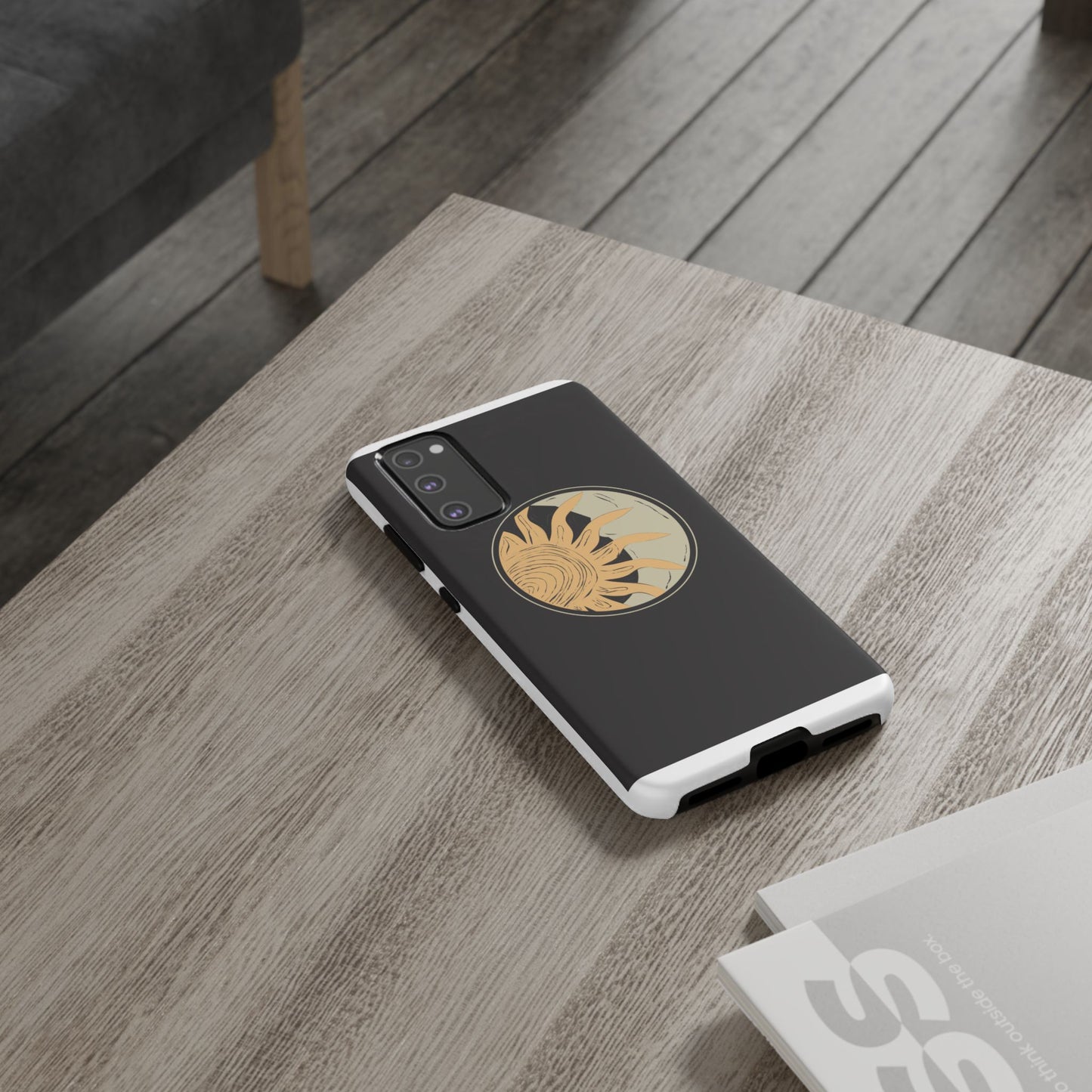 Beige and Blue Minimalist Simple Quotes Phone Case