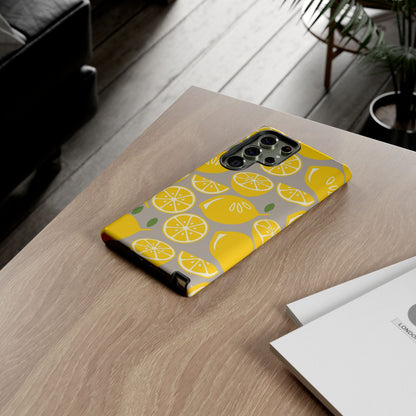 Yellow Modern Lemon Phone Case