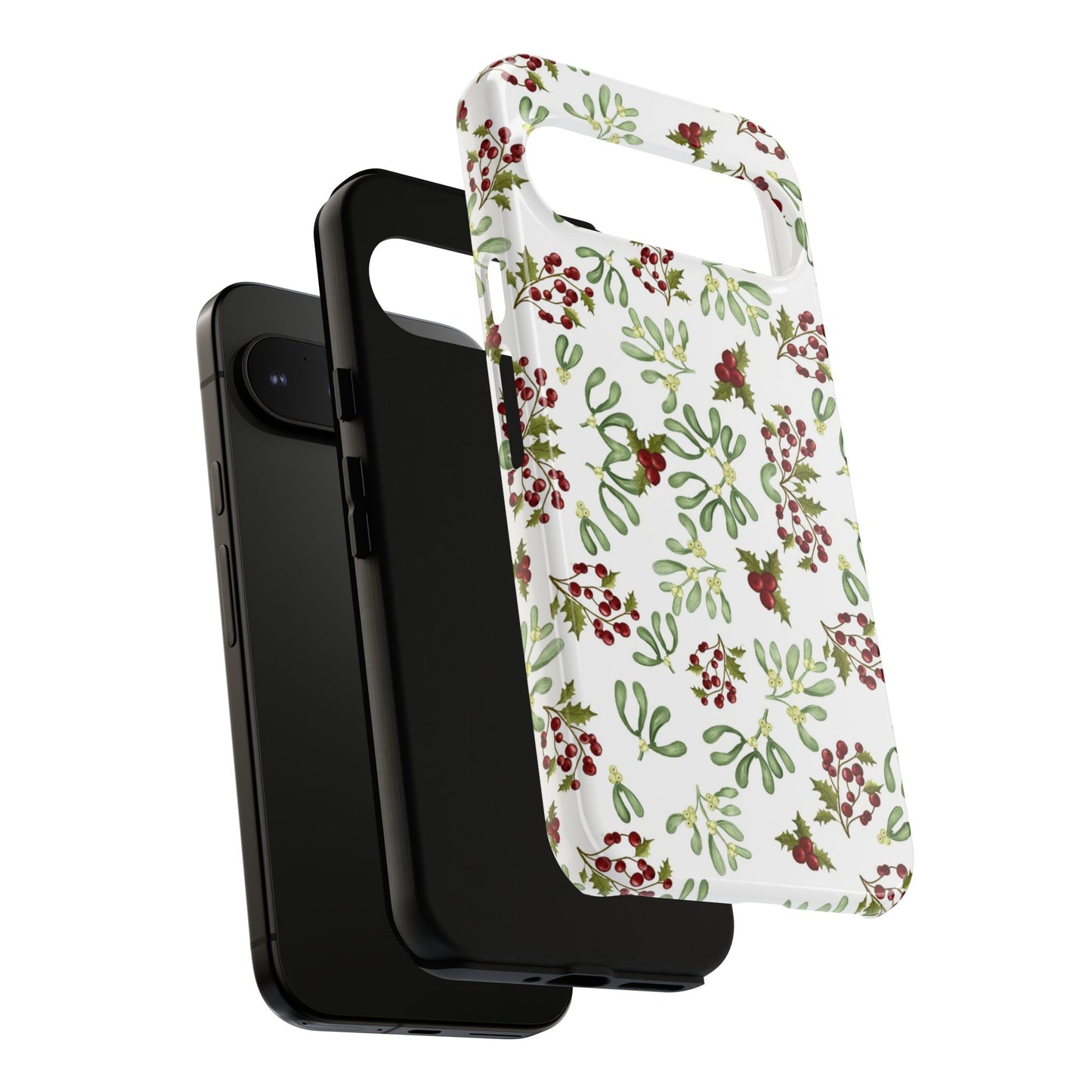 Red Green Watercolor Chriatmas Phone Case