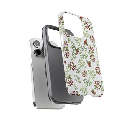 Red Green Watercolor Chriatmas Phone Case