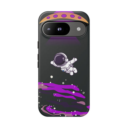 Black and Purple Minimalist Modern Space Phone Case