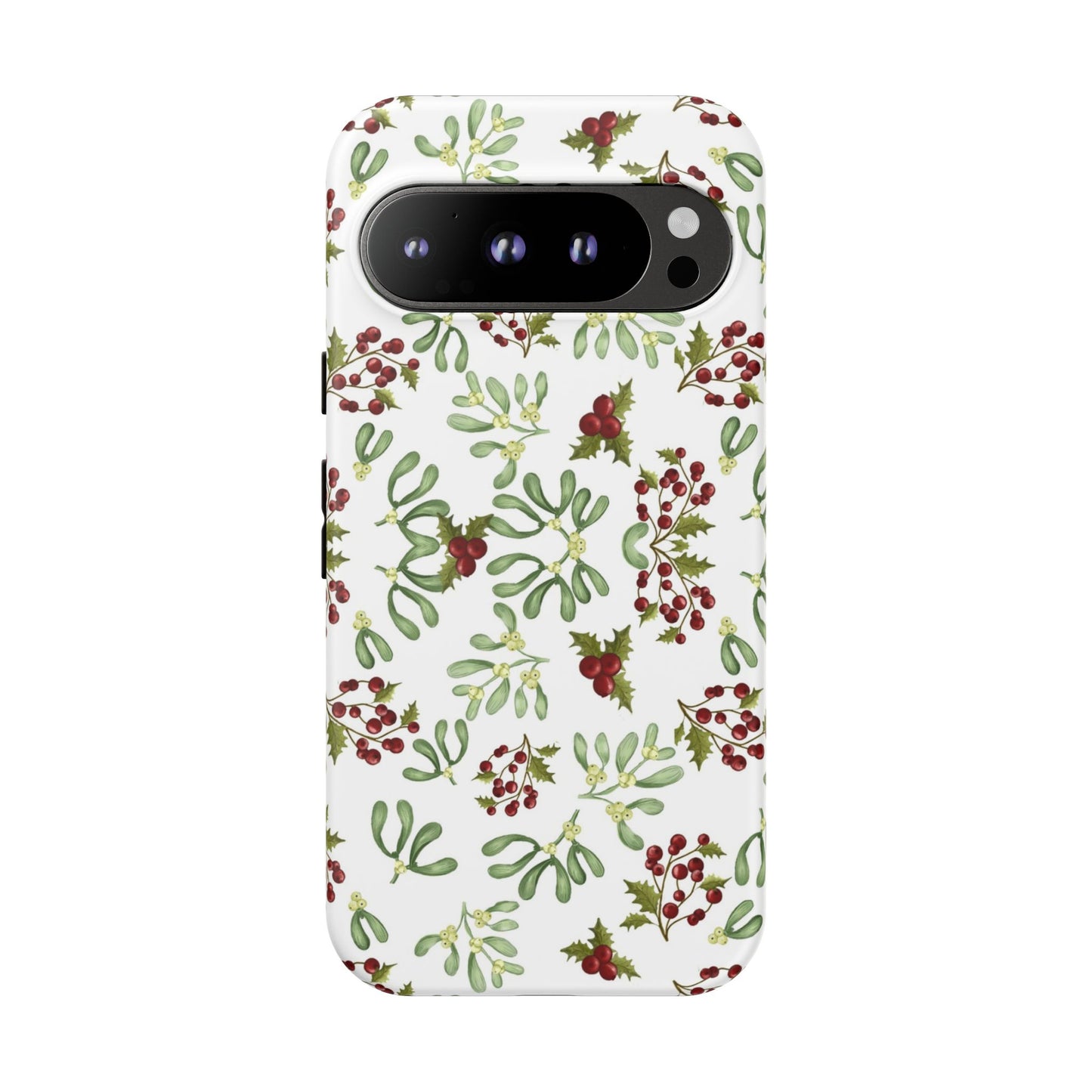 Red Green Watercolor Chriatmas Phone Case