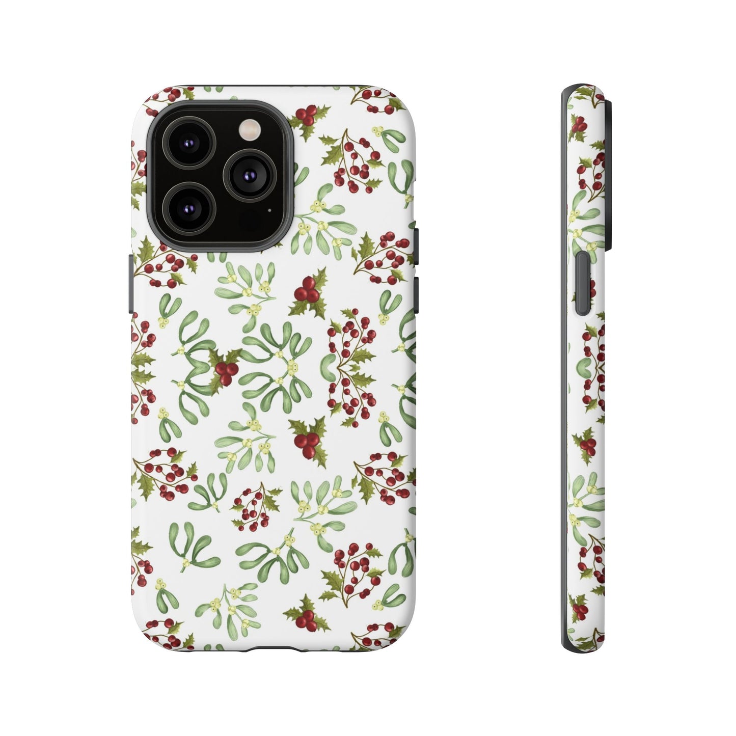 Red Green Watercolor Chriatmas Phone Case