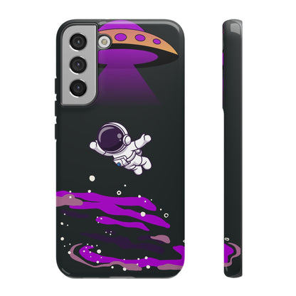 Black and Purple Minimalist Modern Space Phone Case