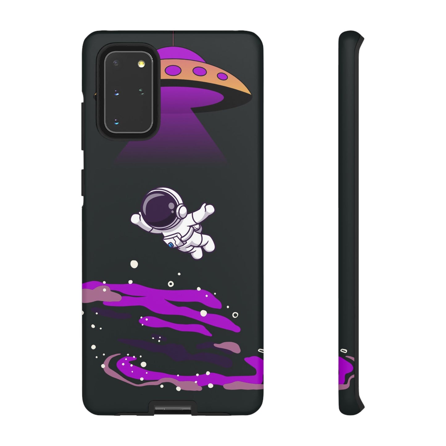 Black and Purple Minimalist Modern Space Phone Case