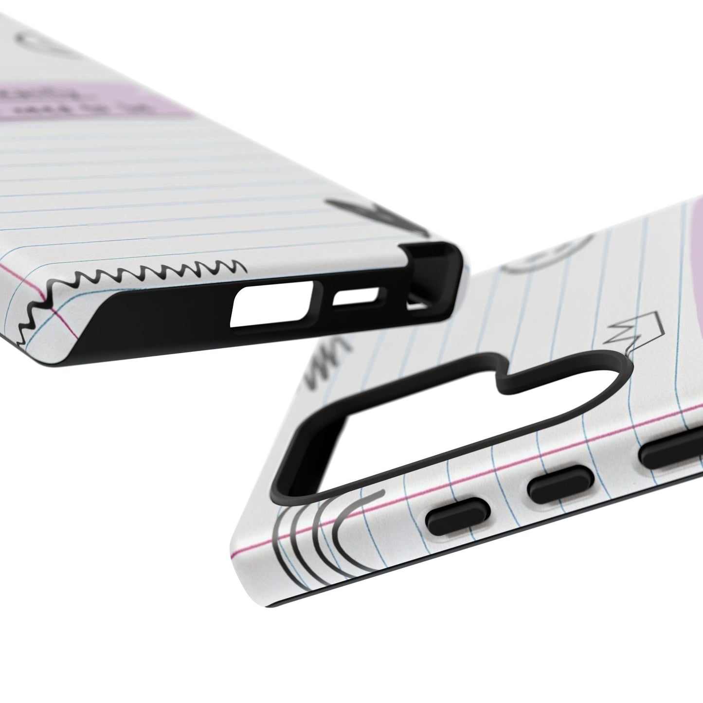 Self Affirmation Doodle Paper Phone Case