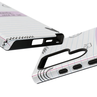 Self Affirmation Doodle Paper Phone Case