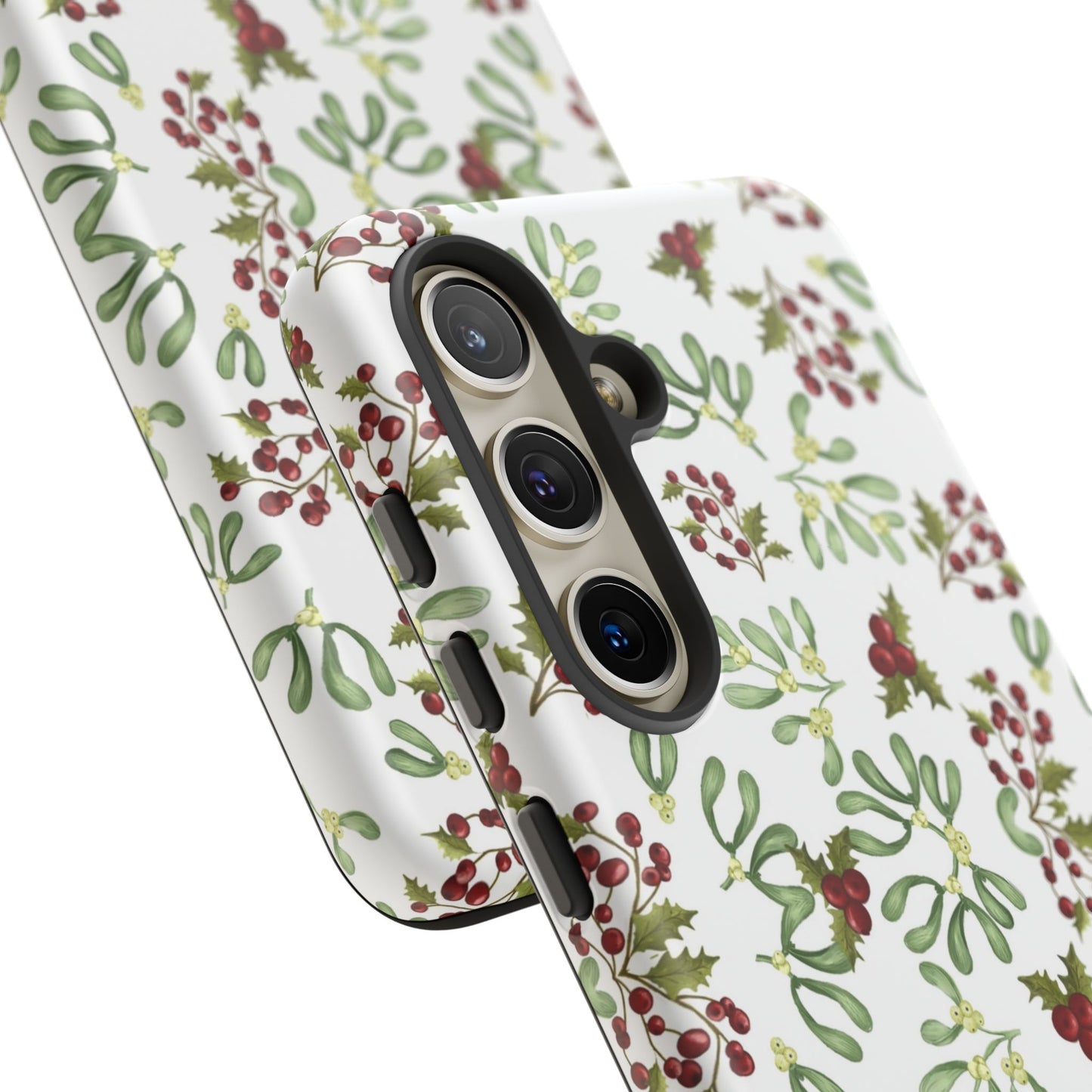Red Green Watercolor Chriatmas Phone Case