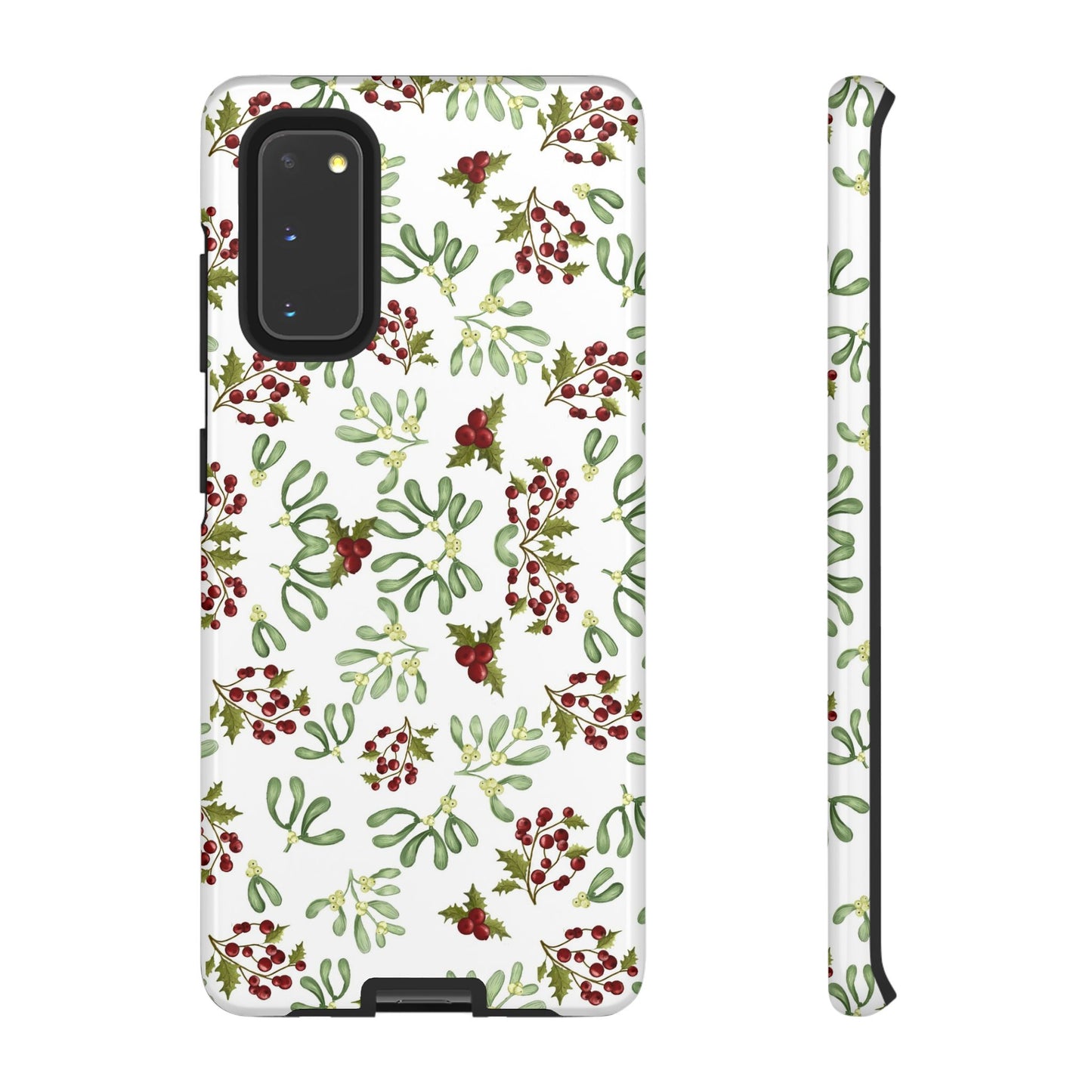 Red Green Watercolor Chriatmas Phone Case