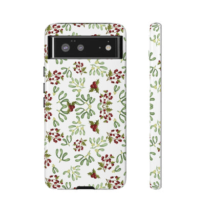 Red Green Watercolor Chriatmas Phone Case