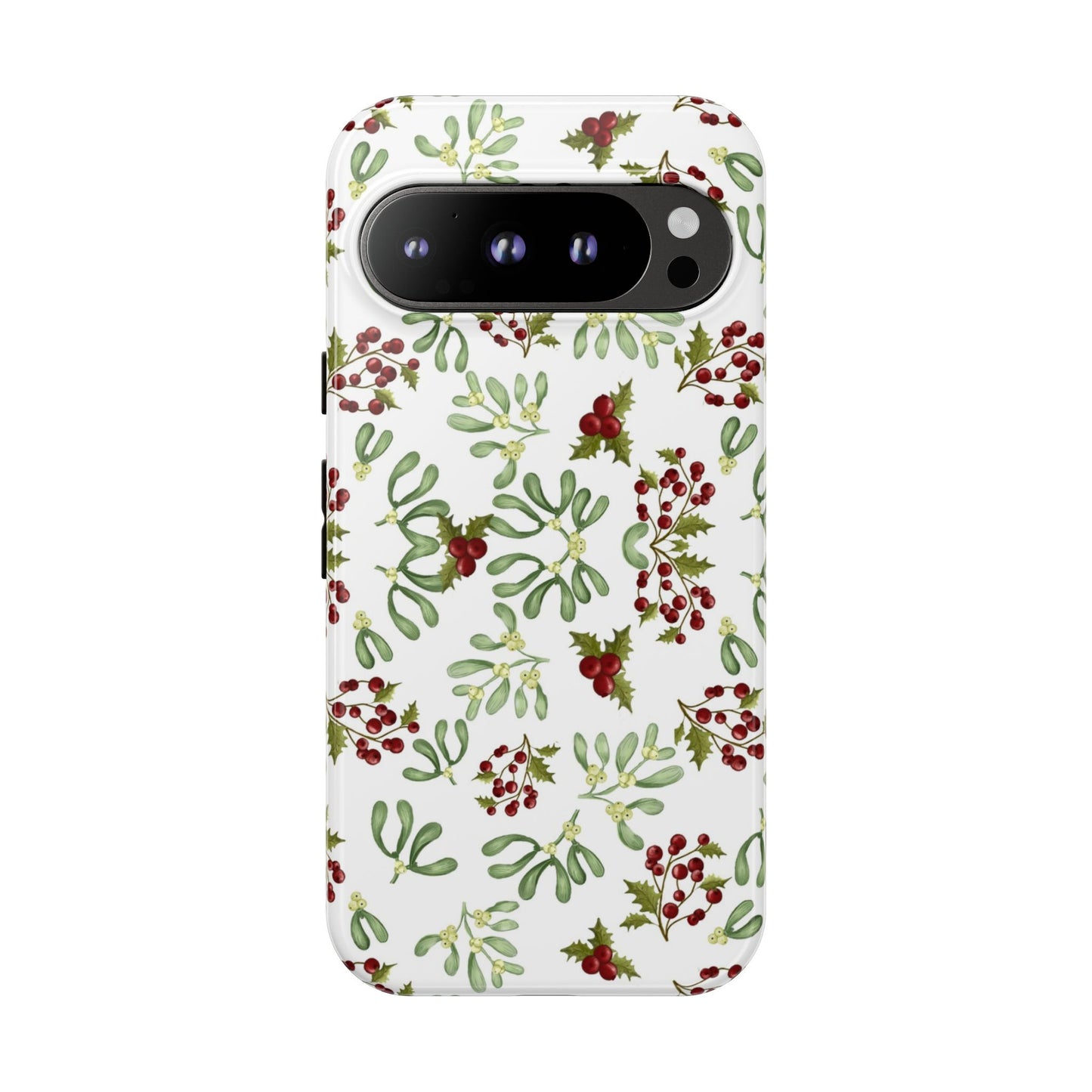 Red Green Watercolor Chriatmas Phone Case