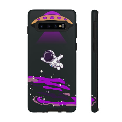 Black and Purple Minimalist Modern Space Phone Case