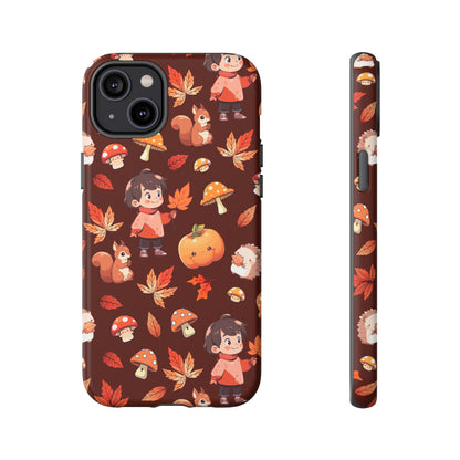 Orange Cute Illustrative Autumn Fall Phone Case