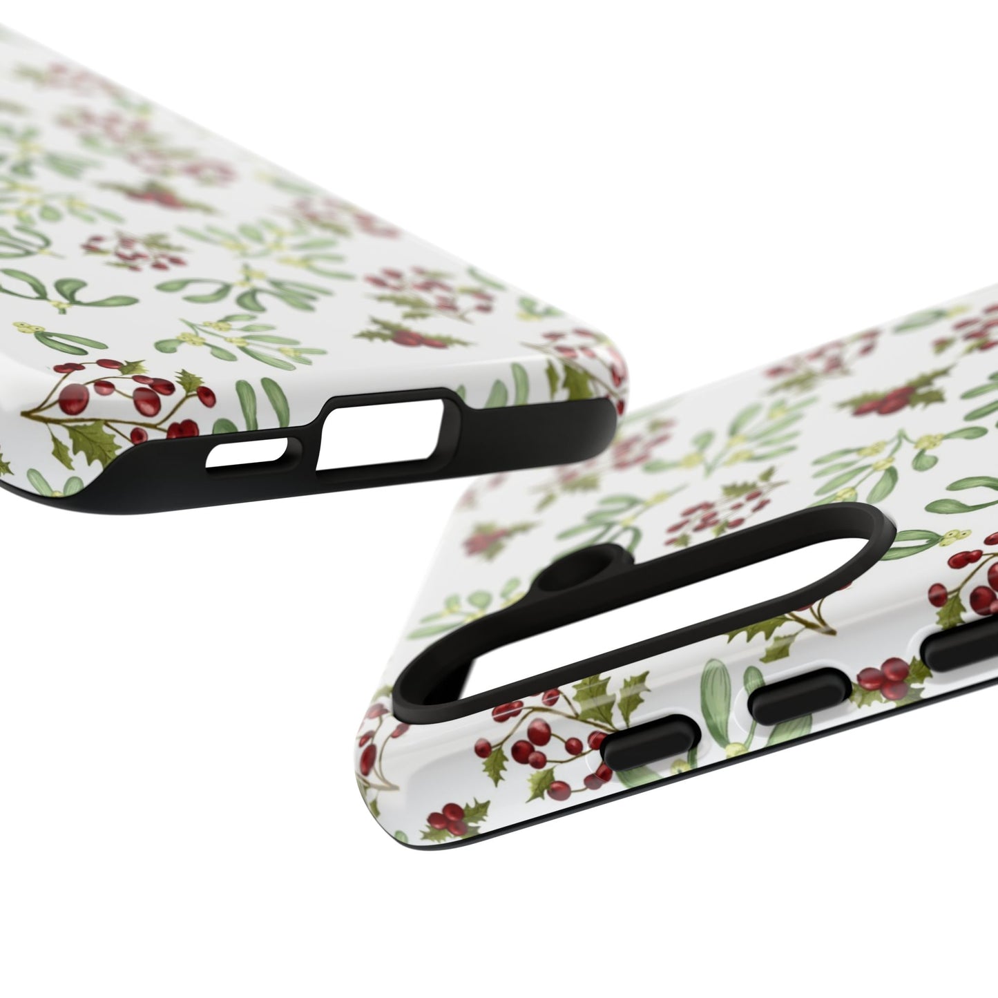 Red Green Watercolor Chriatmas Phone Case