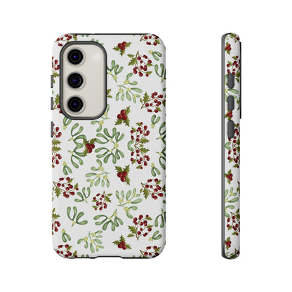 Red Green Watercolor Chriatmas Phone Case