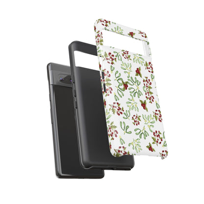 Red Green Watercolor Chriatmas Phone Case