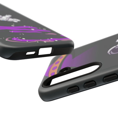 Black and Purple Minimalist Modern Space Phone Case