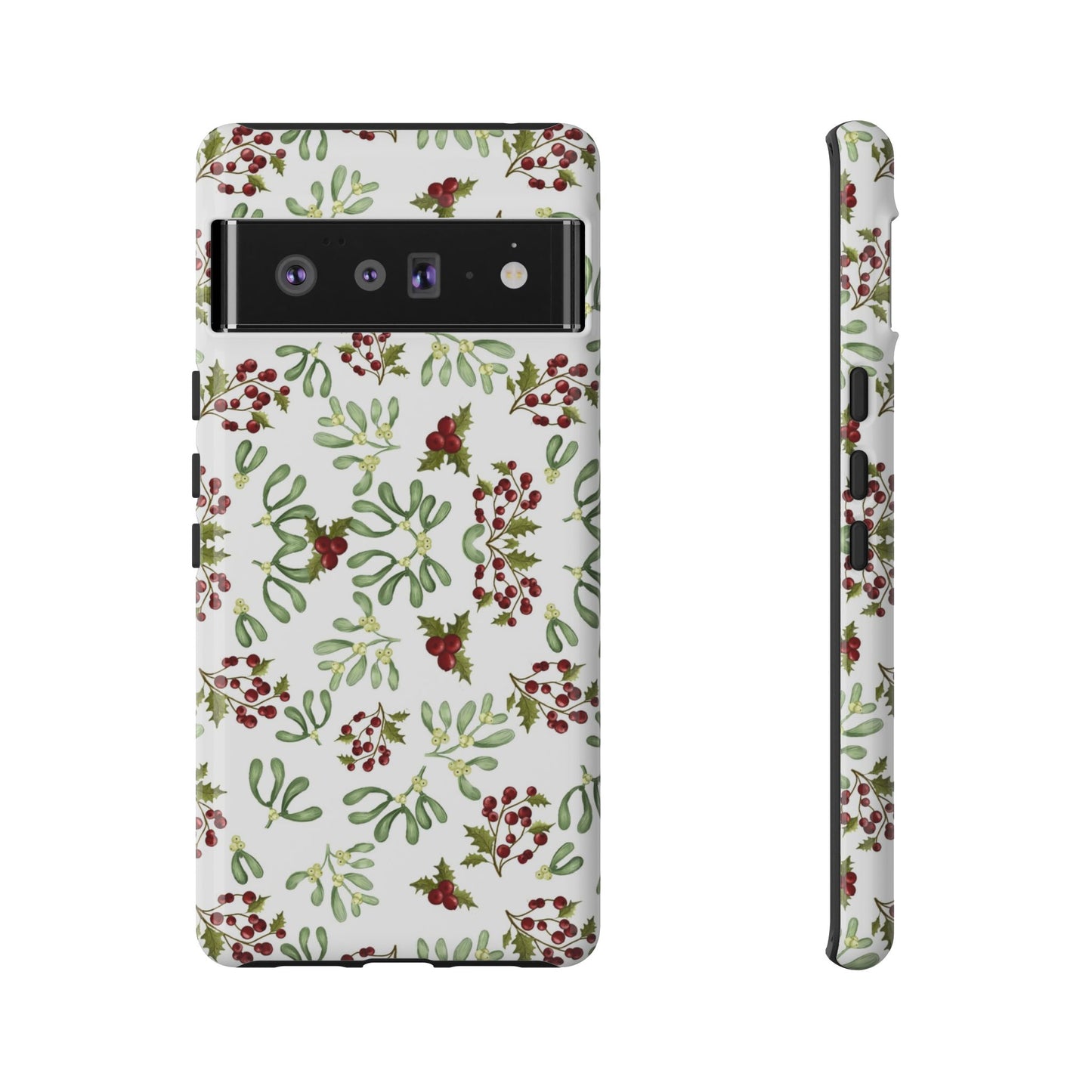 Red Green Watercolor Chriatmas Phone Case