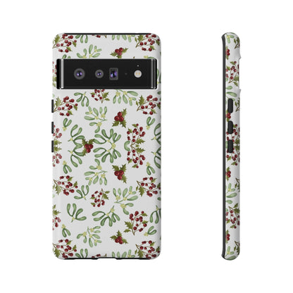 Red Green Watercolor Chriatmas Phone Case