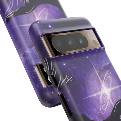 Purple Whale in Outer Space Phone Case