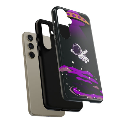 Black and Purple Minimalist Modern Space Phone Case