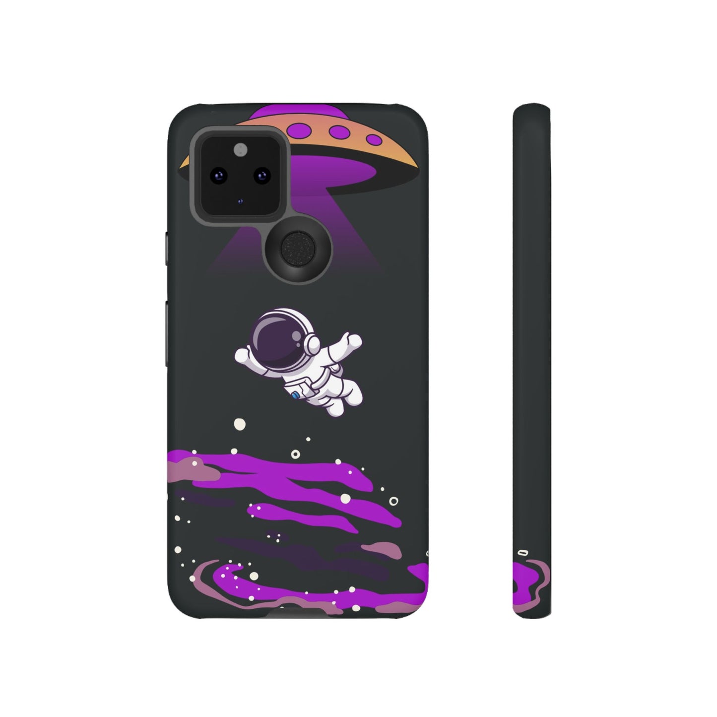 Black and Purple Minimalist Modern Space Phone Case