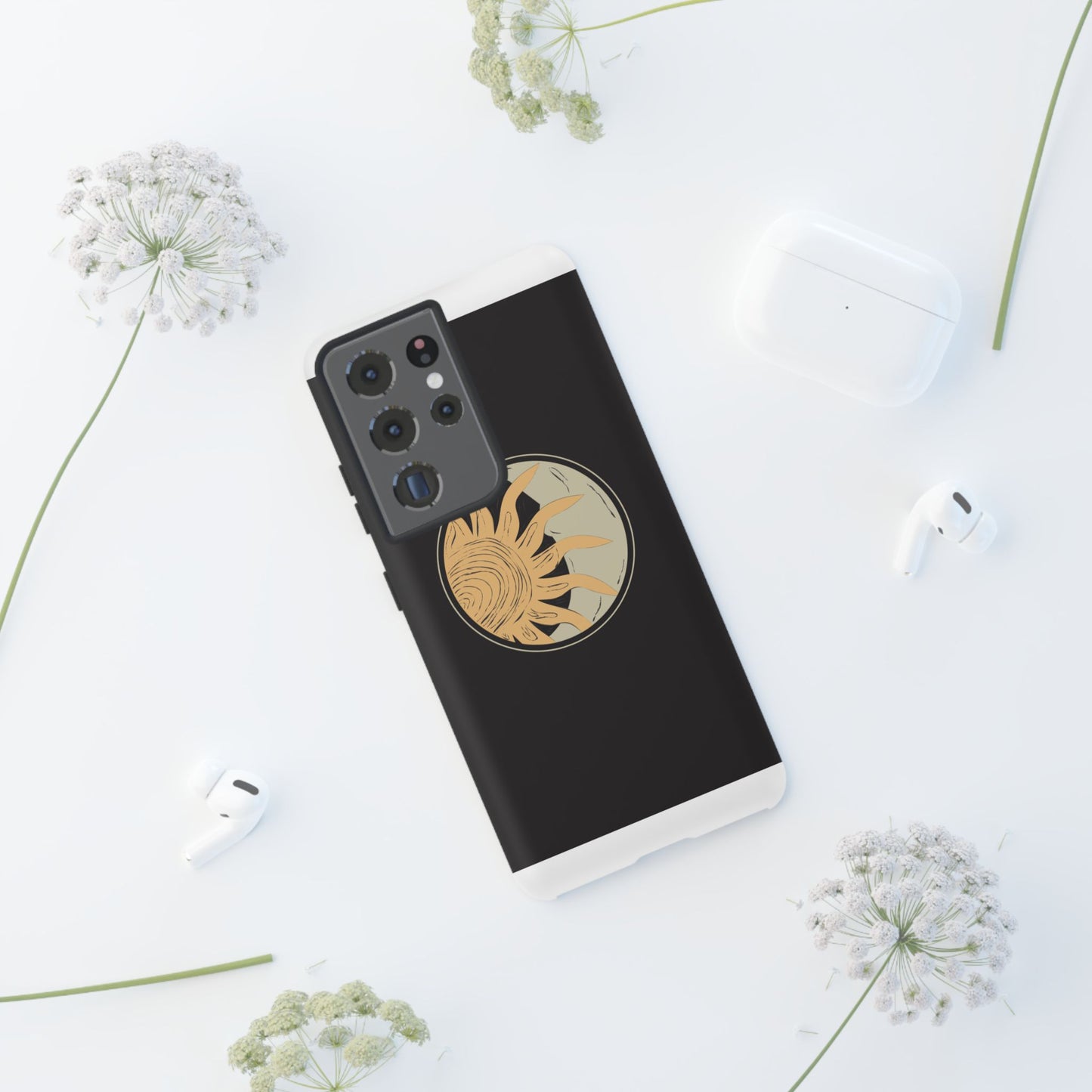 Beige and Blue Minimalist Simple Quotes Phone Case