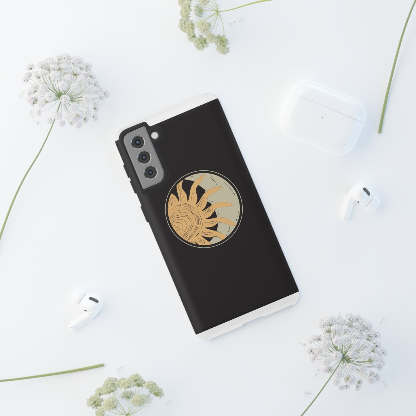Beige and Blue Minimalist Simple Quotes Phone Case