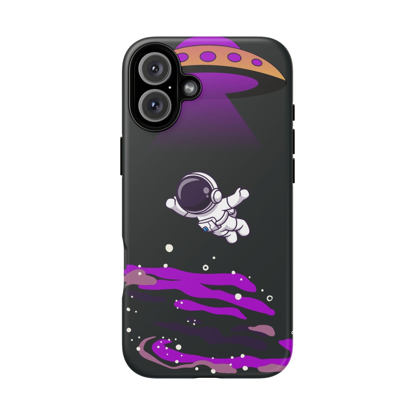 Black and Purple Minimalist Modern Space Phone Case