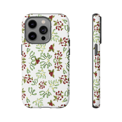 Red Green Watercolor Chriatmas Phone Case