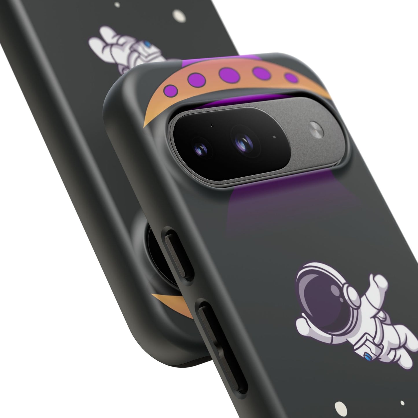 Black and Purple Minimalist Modern Space Phone Case