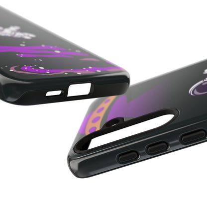 Black and Purple Minimalist Modern Space Phone Case